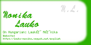 monika lauko business card